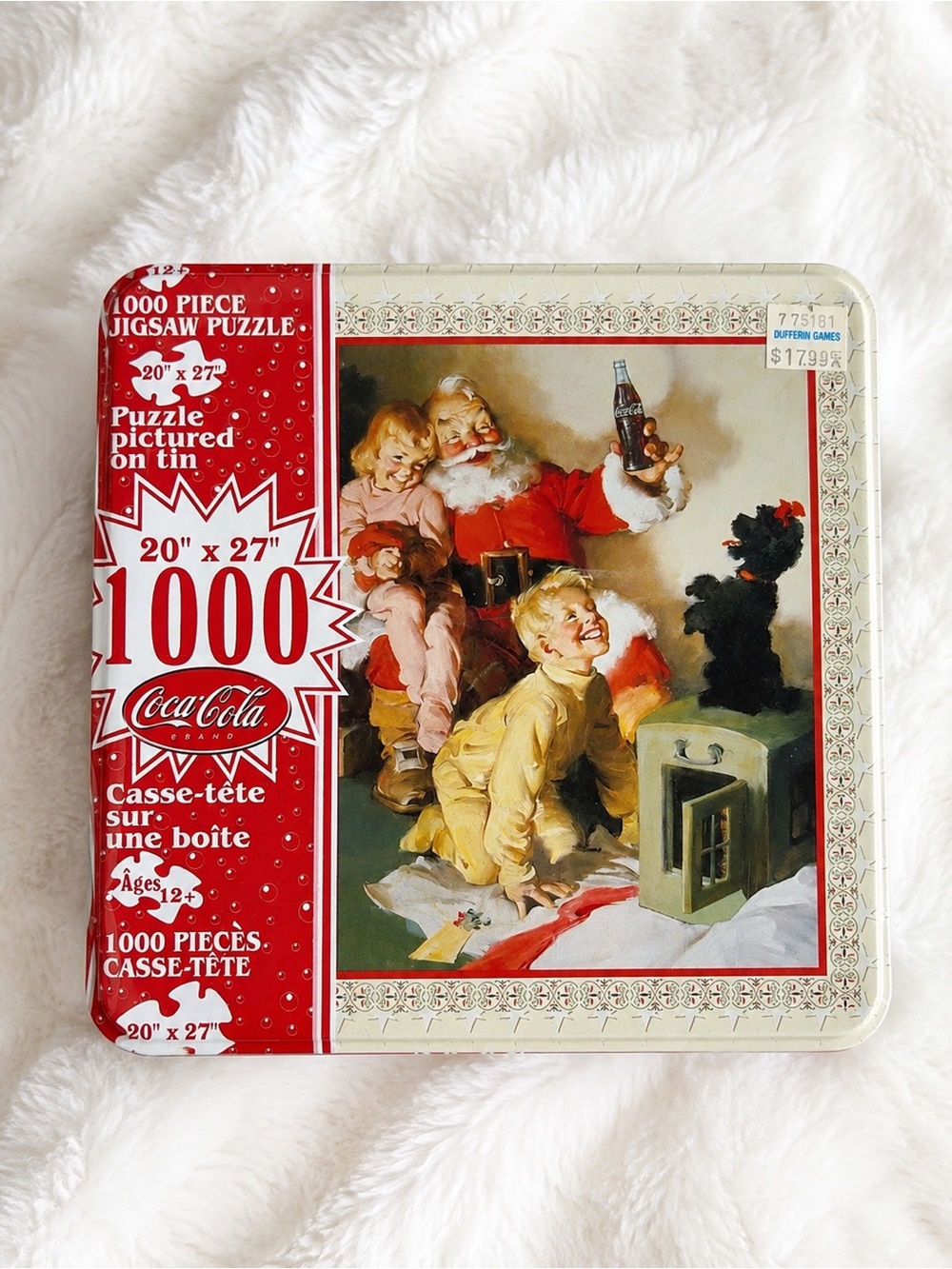 Vintage Coca-Cola 1000 Piece Jigsaw Puzzle in Collectible Tin – New Sealed